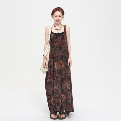 💖 大好評アイテム【ボトムス】ゆったりルーズ感 Vネックサロペット 夏新作 ガーリッシュ宮廷風 ワイドパンツオールインワン【SHシリーズ】