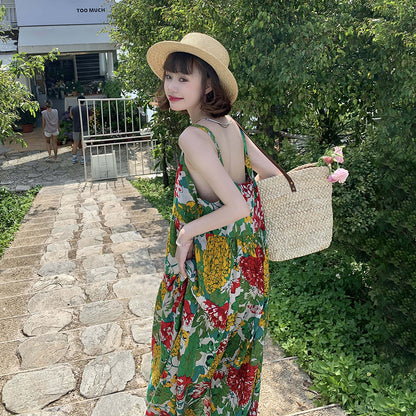 💫トレンド最前線！【ワンピース】 ヴィンテージ風 ゆったり カジュアル 夏 スリム効果 ロングノースリーブワンピース【SHシリーズ】