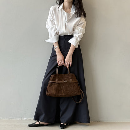 【トップス】フレンチデザイン プルオーバーシャツ 秋新作 エレガントなドレープ感 ゆったり通勤トップス【JZシリーズ】