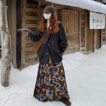 【60%OFF⭐️早い者勝ち】【ボトムス】メラード風 小花柄 フレア 体型カバー スカート 【SHシリーズ】