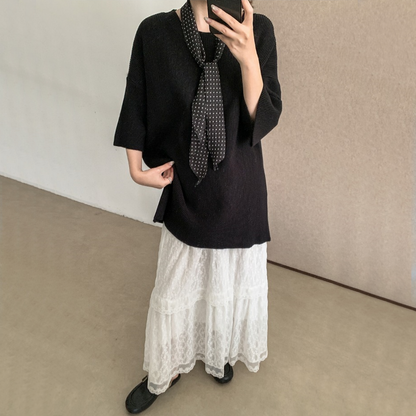 [下裝] 優雅蕾絲春夏長裙