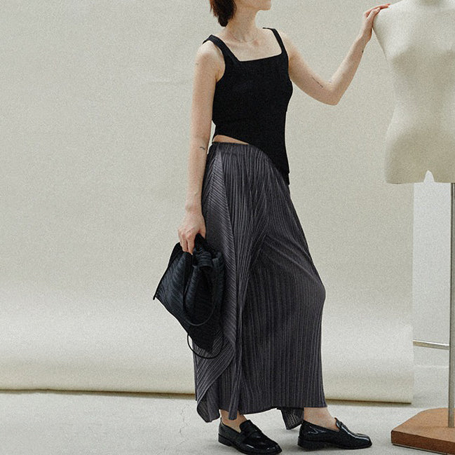 【バッグ】プリーツワンショルダーバッグ 無地 カジュアル 通勤 おすすめ