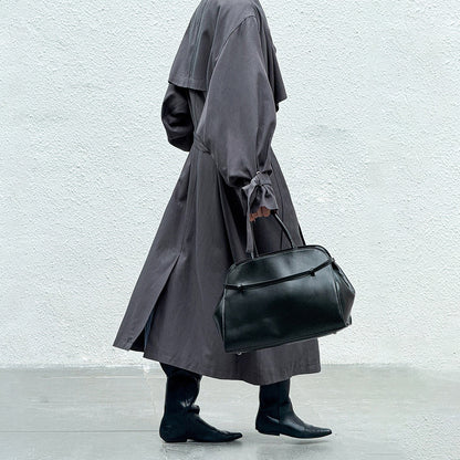 【アウター】春 秋 デザイン風 ゆる感のある ロング丈 トレンチコート 【JZシリーズ】