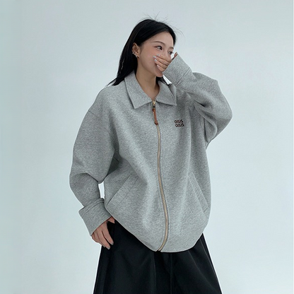 【アウター】春 秋 冬 刺繍 リラックス感 テーラード ジャケット 【FCシリーズ】