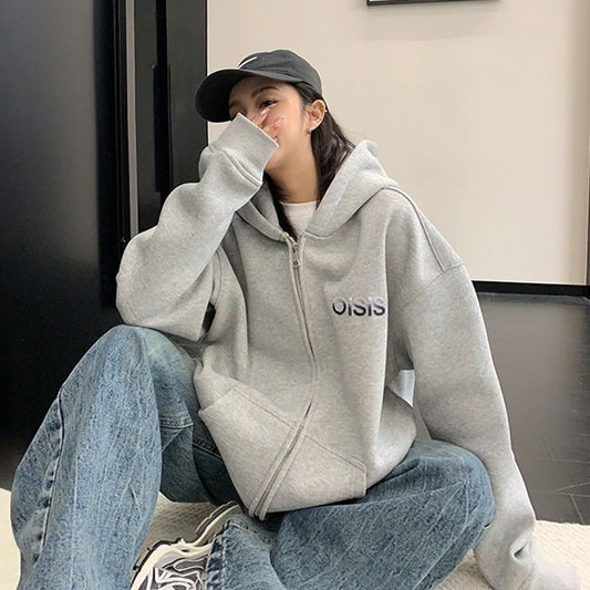 【アウター】立体刺繍 厚手 フード付き ジャケット 【FCシリーズ】