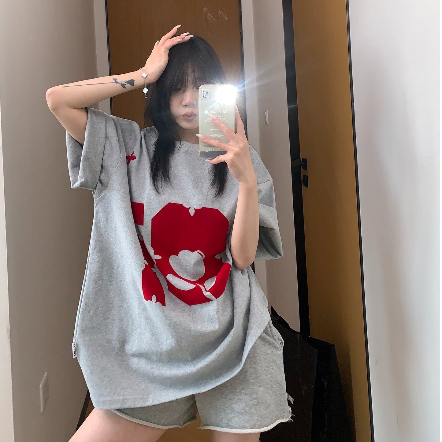 【トップス】夏 300g ルーズ プリント 半袖 Ｔシャツ 【FCシリーズ】