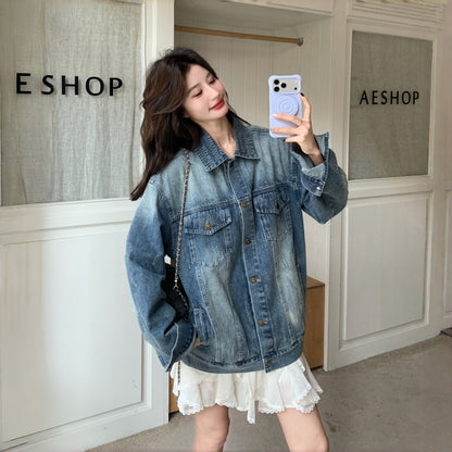 【アウター】香港風 ゆったり カジュアル アメリカン 着痩せ ジャケット【JZシリーズ】