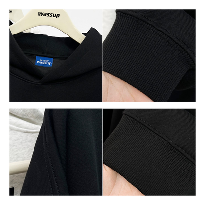 6カラー【トップス】😻猫プリント 子猫 フード付き スウェット ユニセックス 冬 裏起毛 パーカー【FCシリーズ】