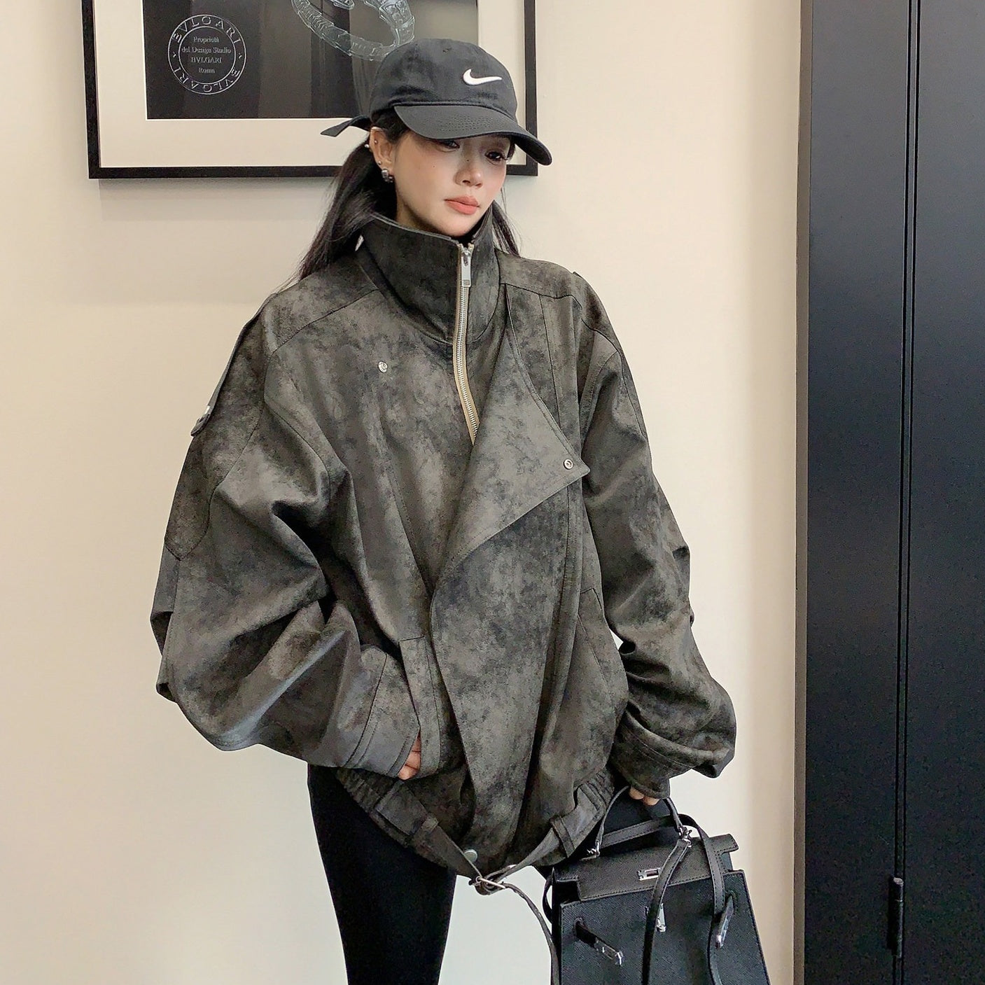 【アウター】フェイクレザー レトロ レトロ ジャケット 【FCシリーズ】