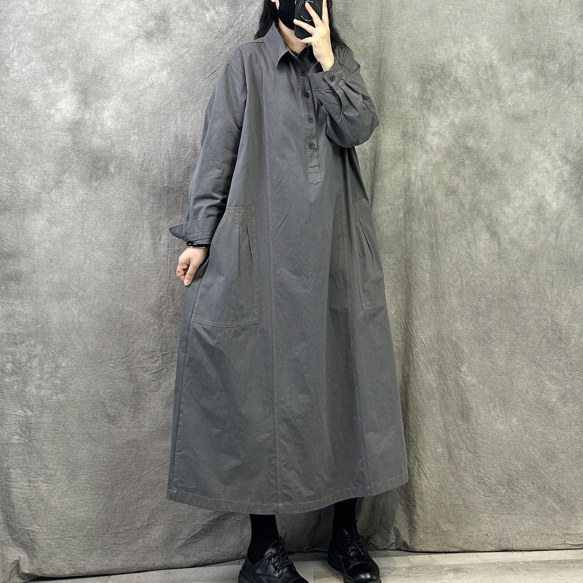 【ワンピース】上品な雰囲気 長袖 大きいサイズ ワンピース  【JZシリーズ】