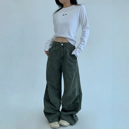 【ボトムス】春 秋 冬 レトロ ヴィンテージ加工 ワークパンツ 【FCシリーズ】