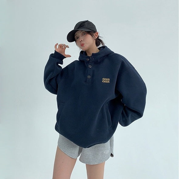 トップス】春 秋 冬 アメリカン フード付き パーカー 【FC