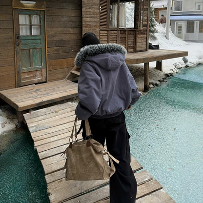 【アウター】アメリカン風 厚手 春 秋 冬 リバーシブル フード付き ジャケット 【FCシリーズ】