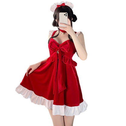 【クリスマス】新年コーデ可愛いプリンセスワンピースパーティー制服舞台クリスマス衣装