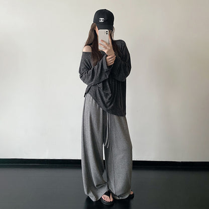 【ボトムス】ワイドパンツ レディース 細見え ハイウエスト 美脚 落ち感 ストレッチ ゆったり カジュアル 春夏【FCシリーズ】