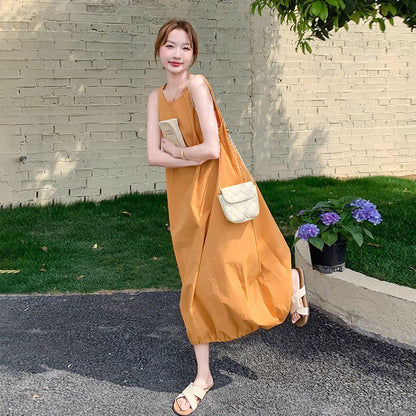 【ワンピース】バルーンシルエット ワンピース 夏 レディース ノースリーブ  リゾートコーデ【JZシリーズ】