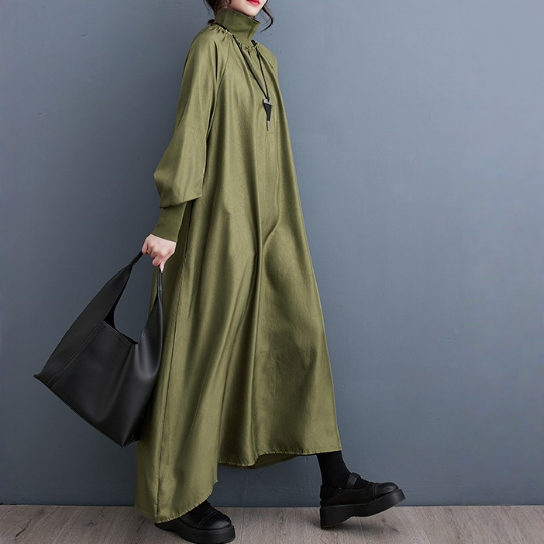 【ワンピース】おしゃれな プリント 韓国風 ミドルロング丈 ワンピース 【SHシリーズ】