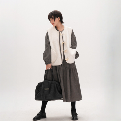 【ワンピース】春 秋 冬 チェック柄 長袖 細見え ロングワンピース 【JZシリーズ】