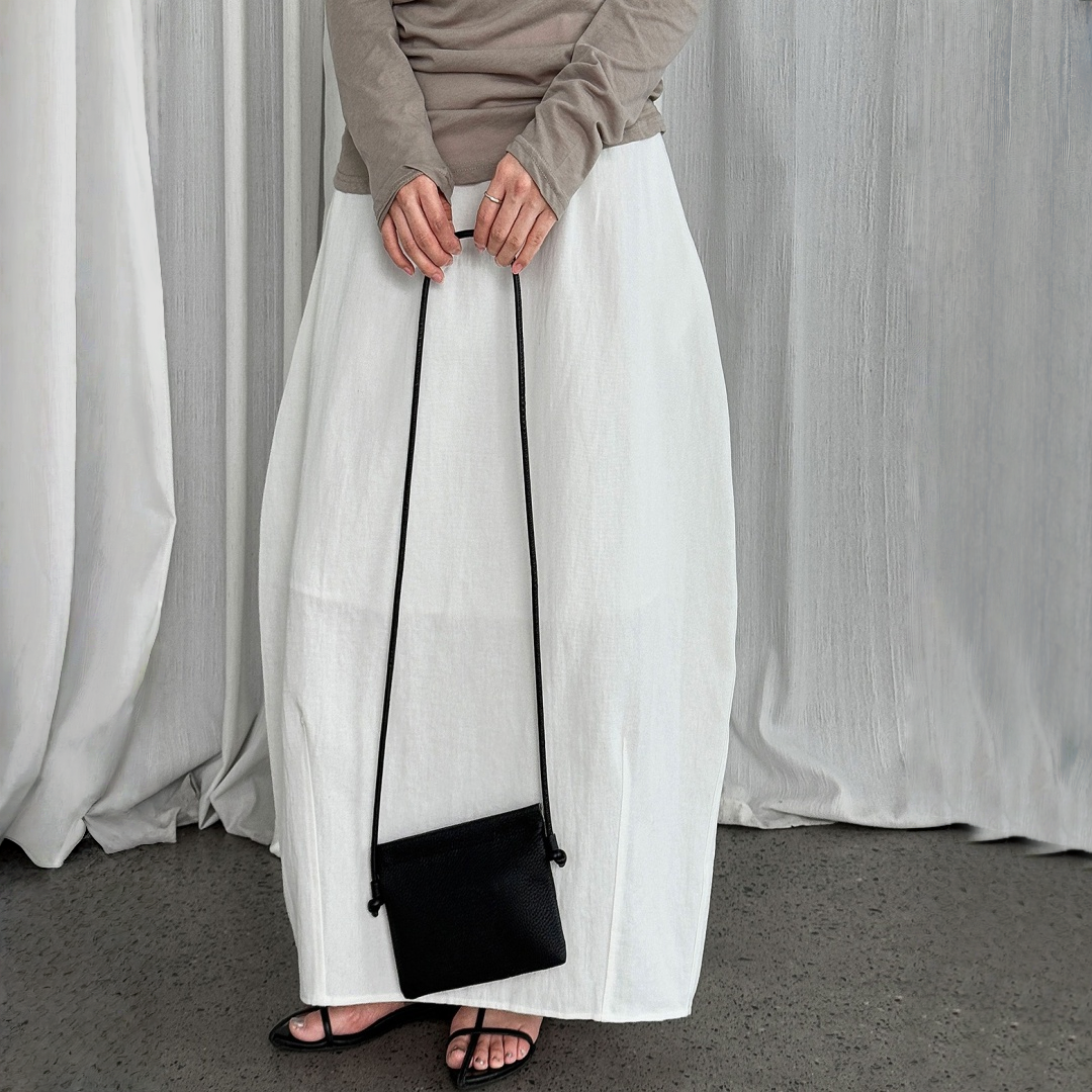 【ボトムス】夏 無地 エレガント バルーンスカート 【SNシリーズ】