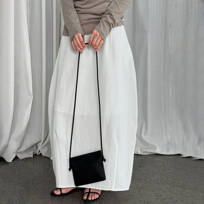【ボトムス】夏 無地 エレガント バルーンスカート 【SNシリーズ】