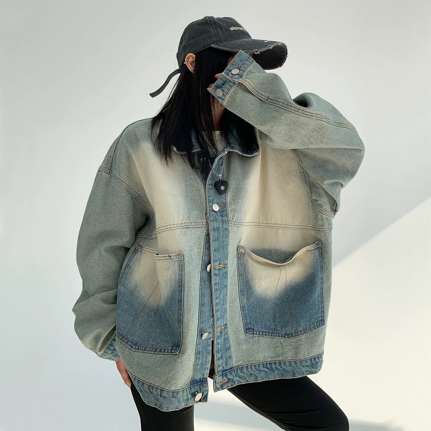 [外套] 復古春秋拉鍊牛仔夾克【FC系列】