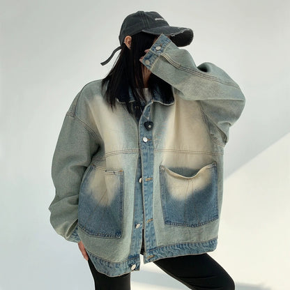 [外套] 復古春秋拉鍊牛仔夾克【FC系列】