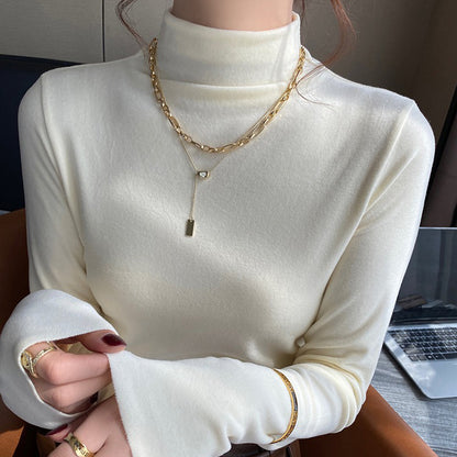 【トップス】🌈12色展開！ハーフタートルネックインナートップス 🏷️超万能 柔らかくて暖かい【JZシリーズ】