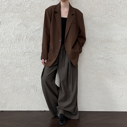 【アウター】秋コレクション レディース レトロ ゆったりシルエット 通勤・カジュアル スーツジャケット【SNシリーズ】