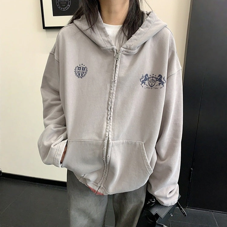 【アウター】ウォッシュド加工 ポニー アメリカンスタイル スウェット 【FCシリーズ】