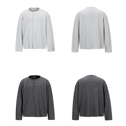 【トップス】ゆる感たっぷり 小洒落デザイン クルーネック長袖Tシャツ レディース【FCシリーズ】