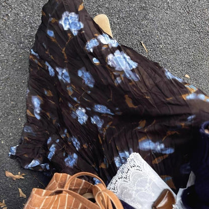 【ボトムス】春 秋 冬 レトロ ルーズ 大振裾 スカート 【SHシリーズ】