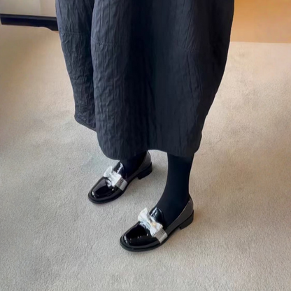 【シューズ】太ヒール ローファー パンプス 【JZシリーズ】