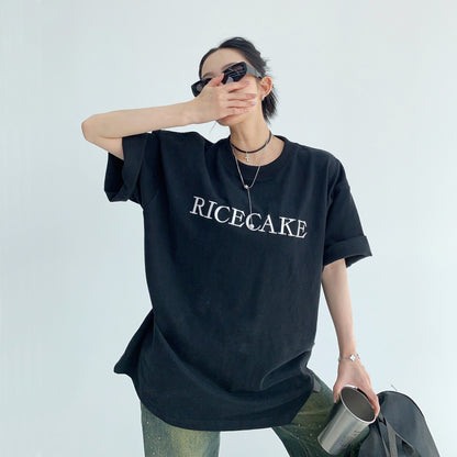 【24AW】【トップス】刺繍 コットン100% 300G ゆるリラックス ストリート Ｔシャツ 【FCシリーズ】