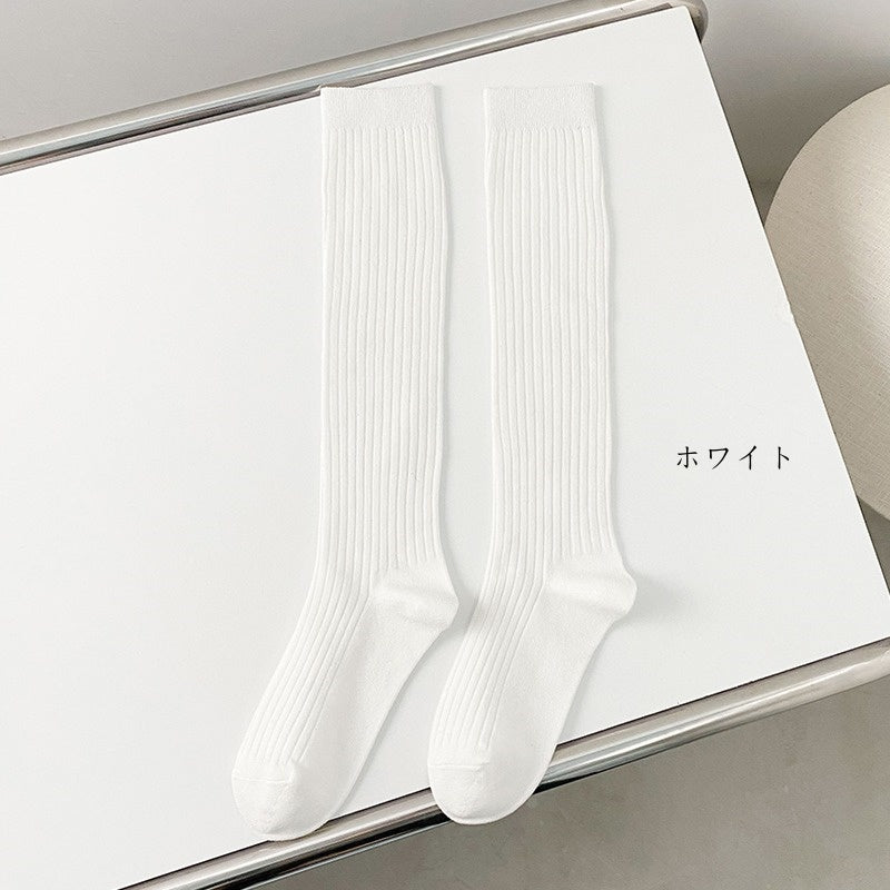 【グッズ】春夏秋冬 合わせやすい しま模様 ハイソックス