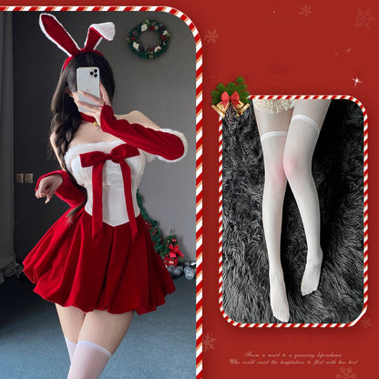 【クリスマス】セクシー うさぎコスチューム チューブトップワンピース 純欲系 コスプレ 衣装