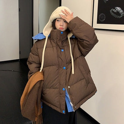 【アウター】リバーシブル 春 秋 冬 レトロ パン型ジャケット 綿入れコート 【FCシリーズ】