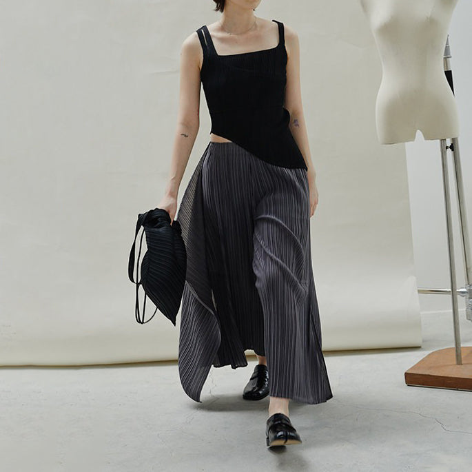 【バッグ】プリーツワンショルダーバッグ 無地 カジュアル 通勤 おすすめ