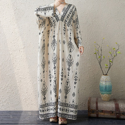 期間限定🍂60%OFF【ワンピース】花柄ワンピース レディース 秋新作 大きいサイズ 長袖 ゆったり フレンチレトロ 大人上品【SHシリーズ】