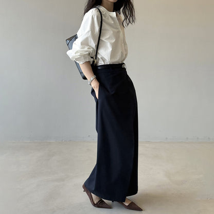 【トップス】日本風 丸首シャツ レディース 秋新作 個性的で大人可愛い 通勤長袖トップス【JZシリーズ】