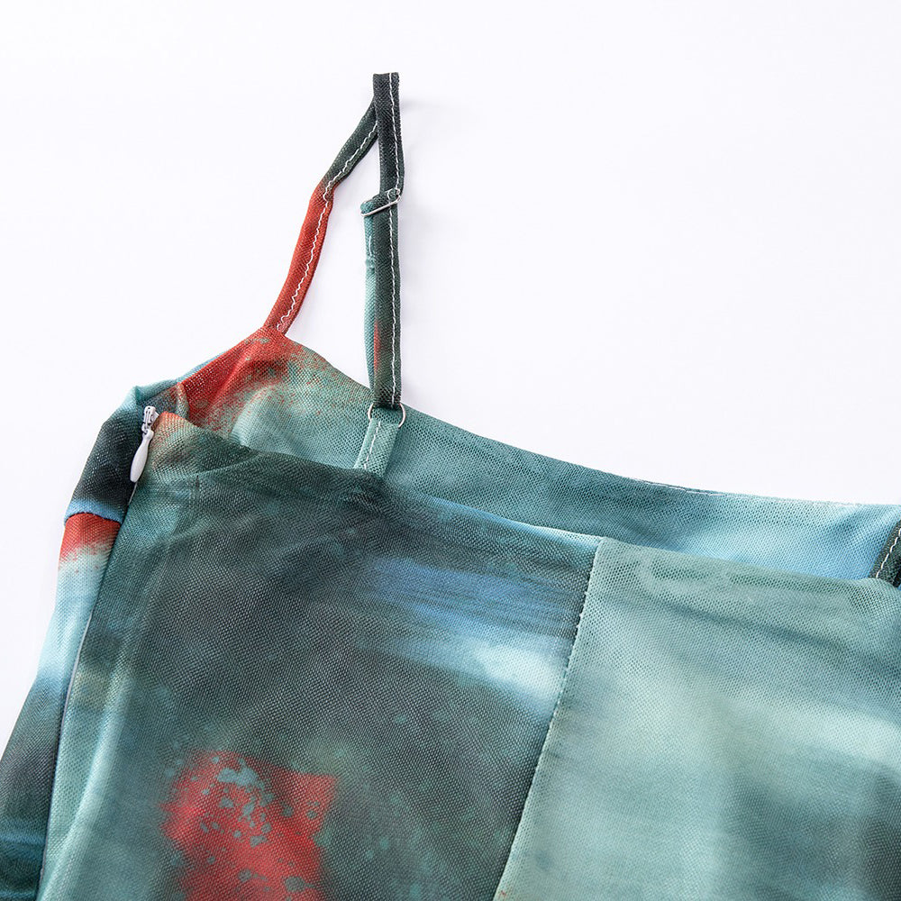 【ワンピース】【10～15日内発送】夏新作 デザイン性抜群 ノースリーブキャミワンピース レディース 高級感【SHシリーズ】