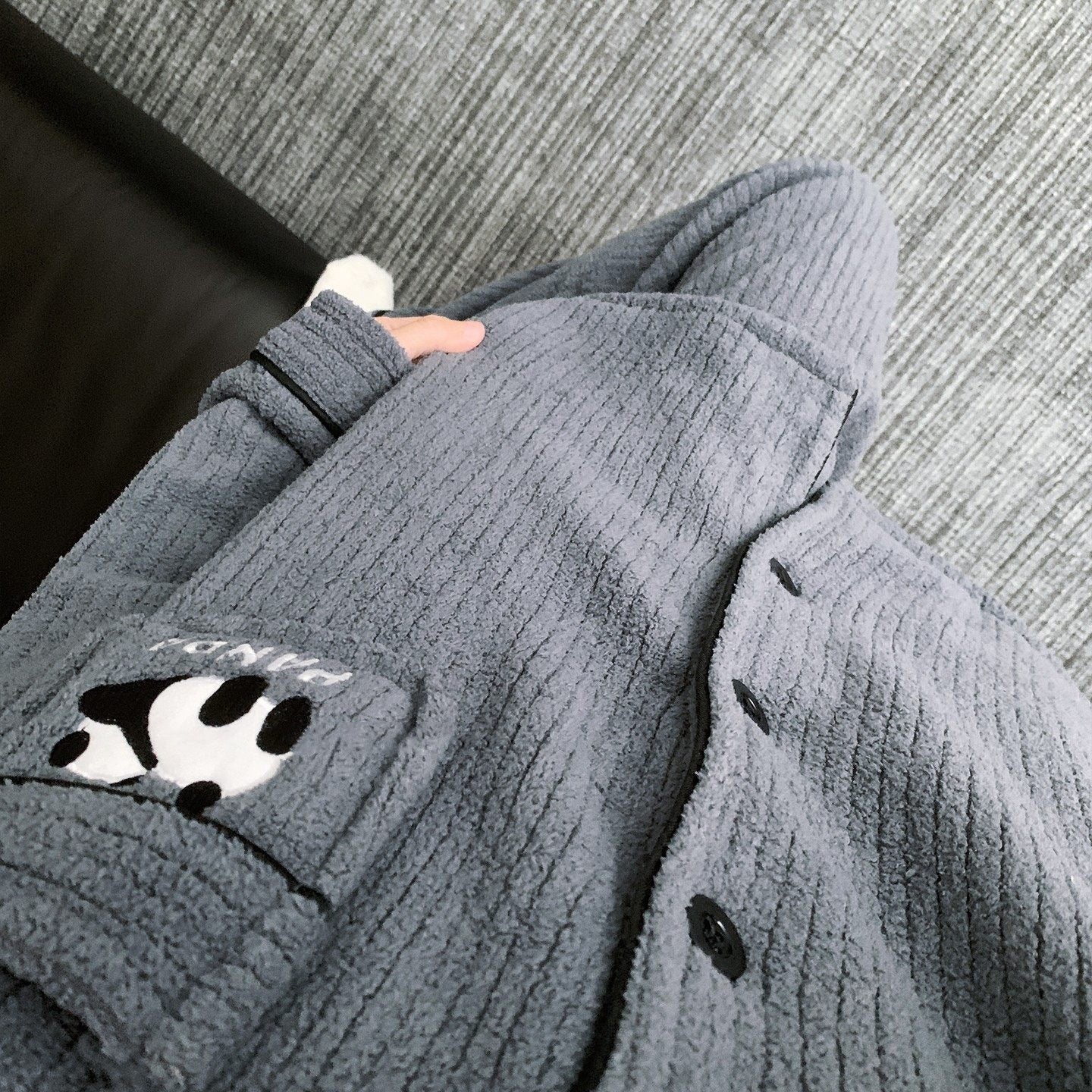 【インナー】パンダププ コーラルフリース 厚手 保温 フランネル ルームウェア レディース/メンズ ペア対応 冬