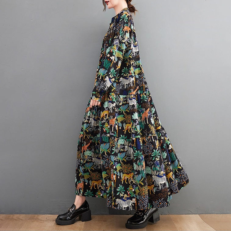 【ワンピース】大きいサイズ  上質感＆大人可愛い シルエットすっきり カジュアル花柄 【SHシリーズ】