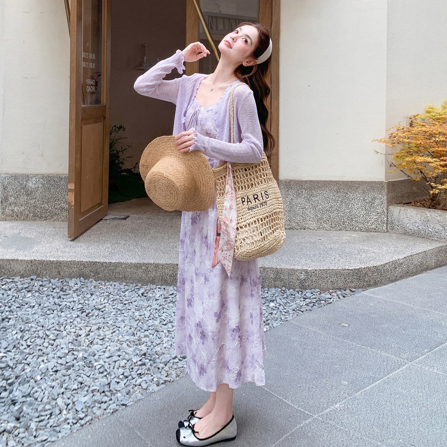 【セットアップ】花柄キャミワンピース×カーディガン セット リゾート風 フェミニン おしゃれ 体型カバー トレンド 2点セット
【SHシリーズ】