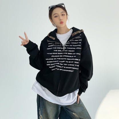 [外套] 春秋印花短連帽外套 [FC系列]