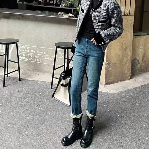 【シューズ】春秋冬 レトロ ヴィンテージ加工 ブーツ シューズ