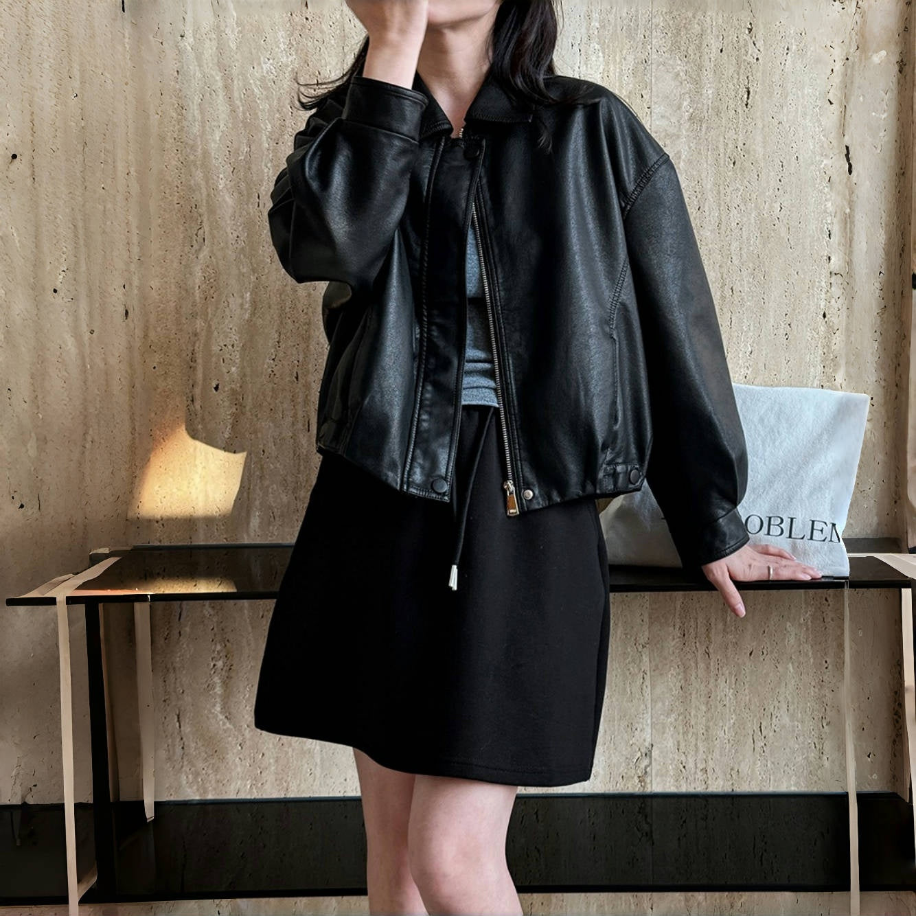 【アウター】春 秋 高見え PUレザー ファッショナブルでカジュアル ジャケット  【JZシリーズ】