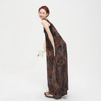 💖 大好評アイテム【ボトムス】ゆったりルーズ感 Vネックサロペット 夏新作 ガーリッシュ宮廷風 ワイドパンツオールインワン【SHシリーズ】