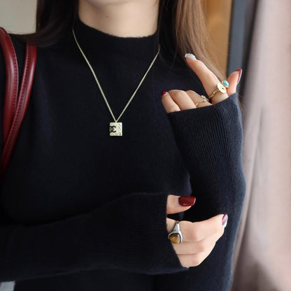 【トップス】🎨15色展開！ハーフタートルネックインナートップス 🏷️超万能＆必携アイテム シームレス一体型デザイン【JZシリーズ】