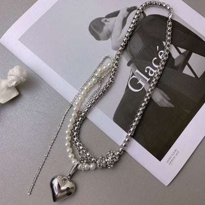 【🎁 B2G1｜先行スタート！】【グッズ】インスタ風 クール系 ネックレス レディース 二連ネックレス 重ね付け風 チョーカー アクセサリー