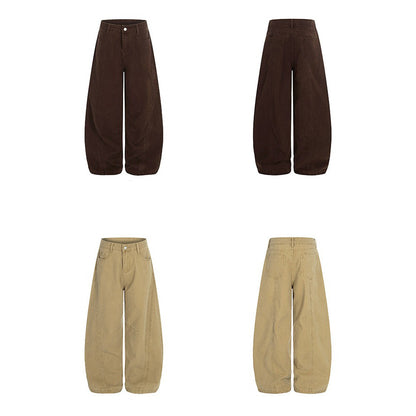 【ボトムス】アメリカンヴィンテージ ルーズシルエット ストレートパンツ レディース【FCシリーズ】